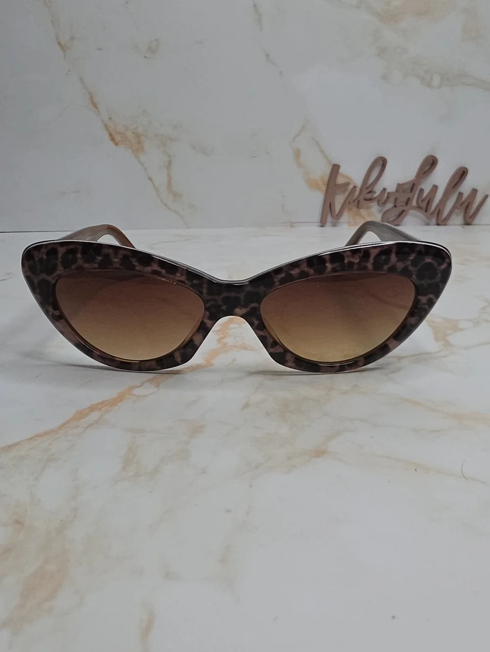 Diff Cleo Leopard Cat Eye Sunglasses - Brown